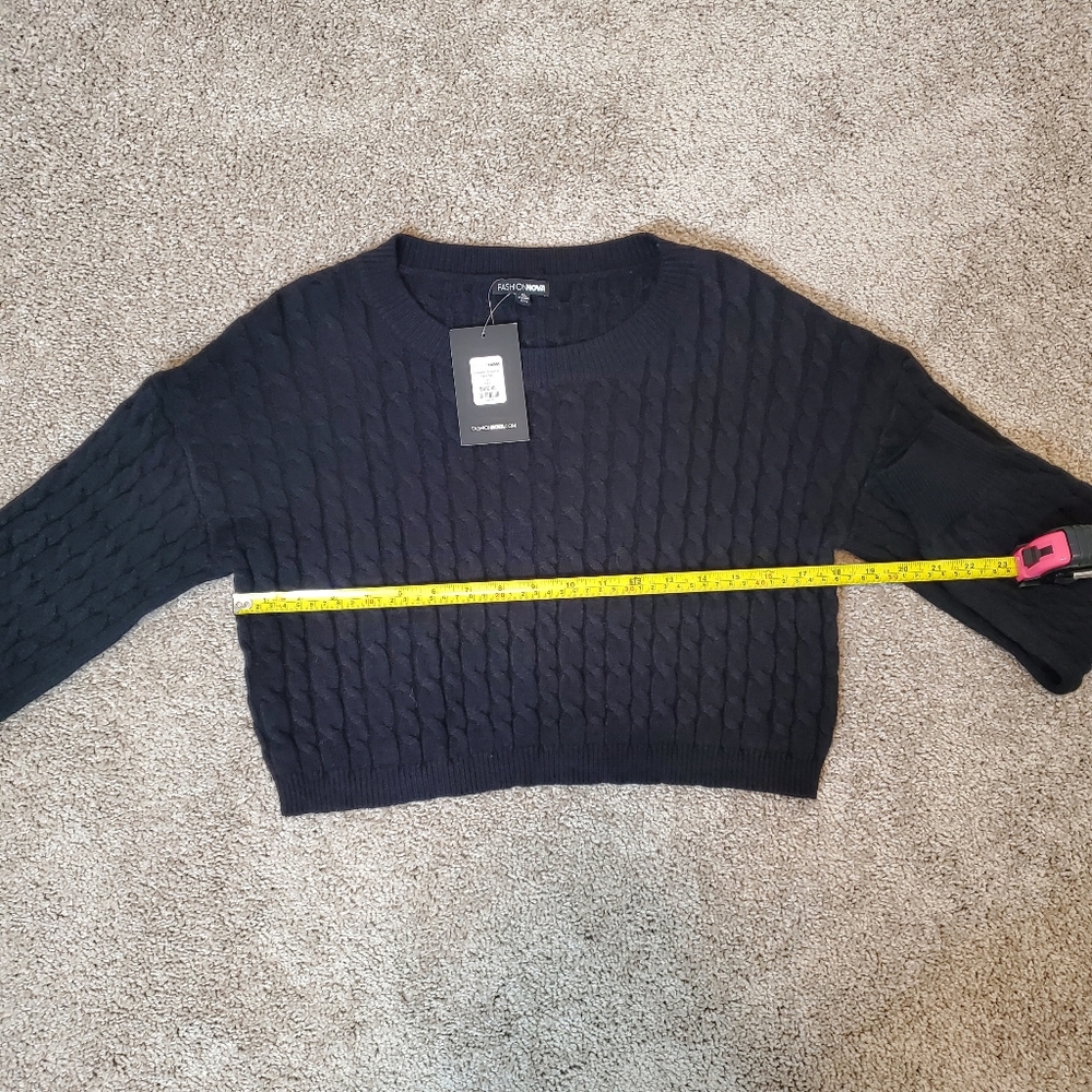 Fashion Nova Women's Sweater, Black (Size XL) - Picture 8 of 8